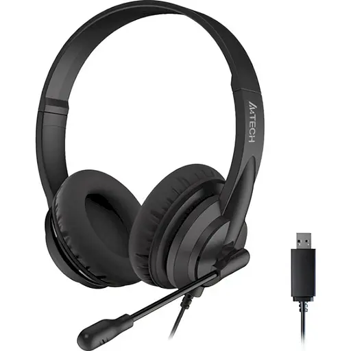 Ігрова гарнітура A4Tech HU-10 (HU-10 (Black)) - фото 1