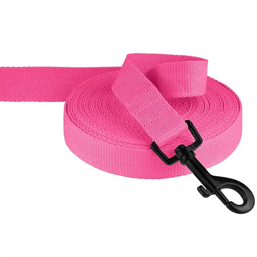 Поводок для собак Barksi Active с мягкой ручкой 15 м х 2.5 см розовый - фото 4