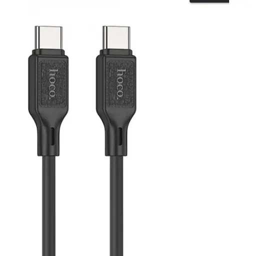 Кабель Hoco X90 Cool 60W silicone charging data cable for Type-C to Type-C Чорний