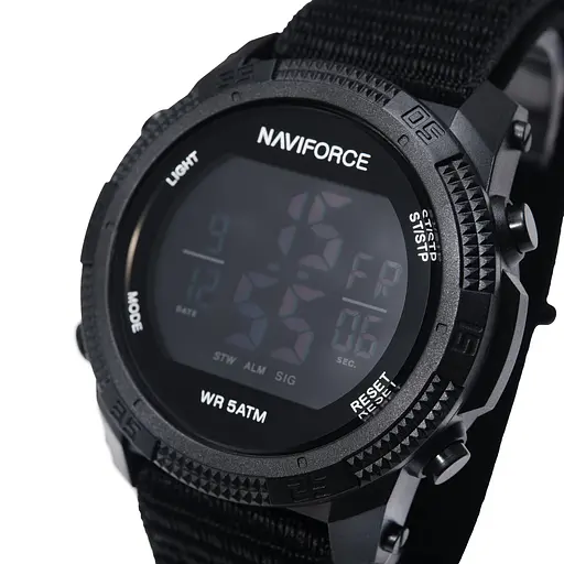 Годинник Naviforce Europe Armor Black, 2 ремешка - фото 2