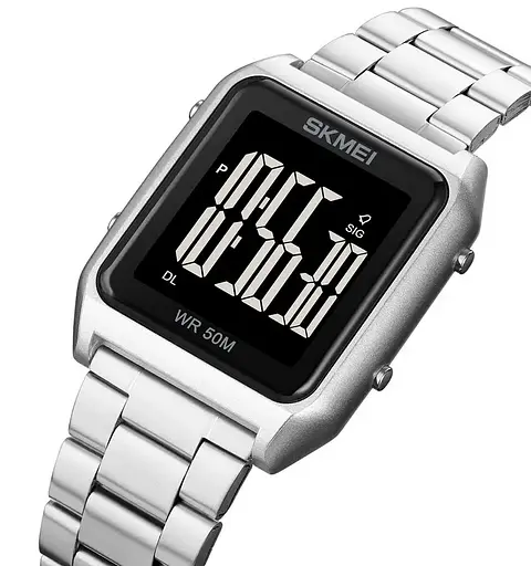 Чоловічий наручний годинник Skmei 1879 (Сріблястий) - фото 3