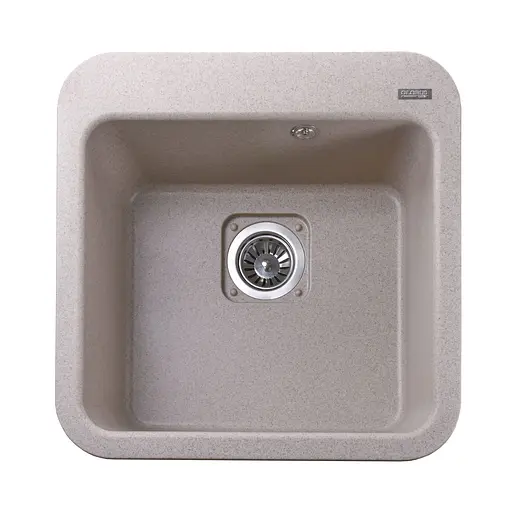 Гранітна мийка Globus Lux Barbora піщаний 510x510 мм А0004, Sand - фото 2