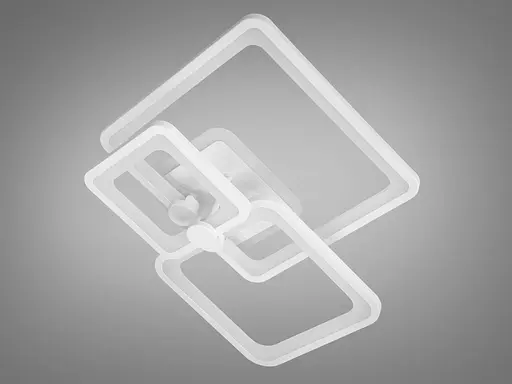 Потолочная светодиодная люстра с пультом, димером, подсветкой, 70W, белая - фото 4