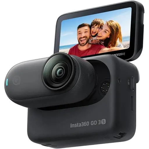 Экшн-камера Insta360 GO 3S 4K Standard Bundle 64GB Black (CINSAATA_GO3S14) - фото 1