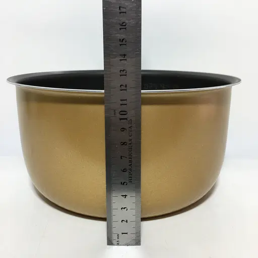 Кастрюля 4 л. для мультиварки DEX DMC-65 ( аналог DEX DIP-65), антипригарное покрытие, H=118 мм, D=235 мм - фото 7