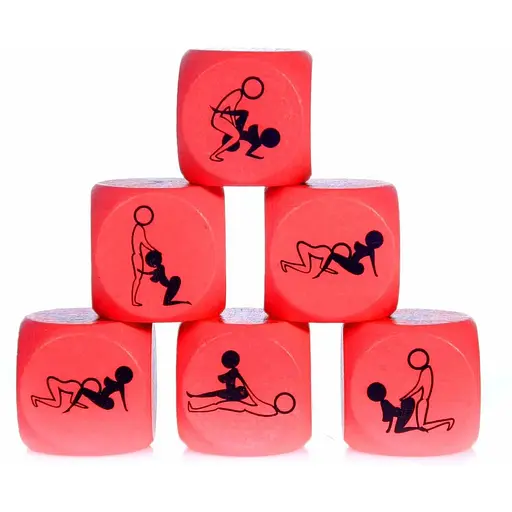 Гральний кубик для сексу Grammi 1 шт (червоний)