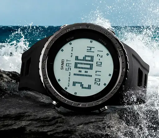 Чоловічий спортивний годинник Skmei 1246 (Чорний) - фото 5