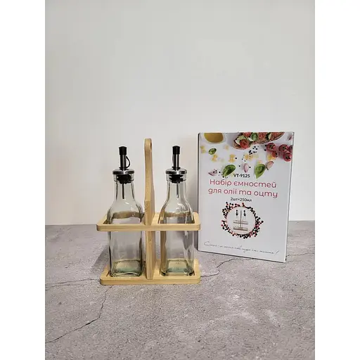 Набір ємностей для олії та оцту Vittora 2 шт.  по 250 мл VT-9125 (136103) - фото 4
