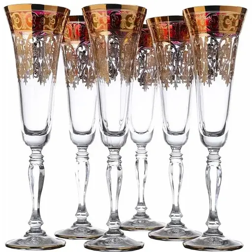 Набір келихів для шампанського Lora Парма 180 мл 6 шт. NGC74SETCHAMP