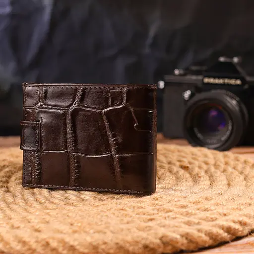 Мужской кожаный кошелек Canpellini 11х8.3х1 см acs0025059 - фото 7