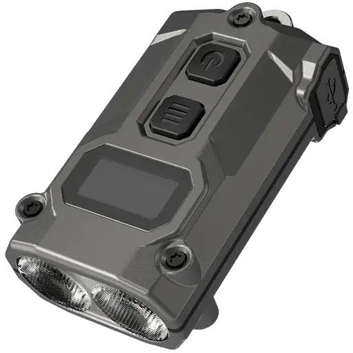 Фонарь брелок Nitecore TINI 3 2xNiteLab UHE LED 600 лм USB-C (5 режимов) Серый