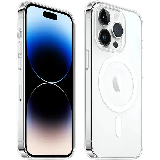 Оригинальный противоударный чехол Apple Clear Case MagSafe для iPhone 14 Pro Прозрачный (MPU63RM/A) - фото 9