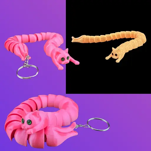 3D Игрушка Кот Батон, 23 см, подвижный, светится в темноте - фото 2