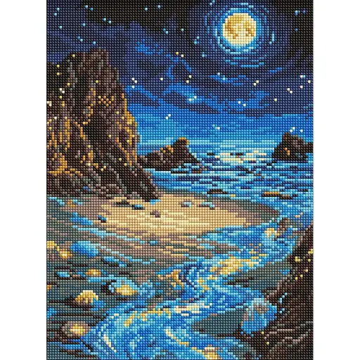 Алмазная мозаика Сияющий берег ©art_selena_ua AMO8234, 30х40 см