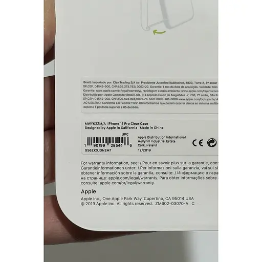 Оригінальний протиударний чохол Apple Clear Case Hardshell для iPhone 11 Pro (5.8") Прозрачный (MWYK2ZM/A) - фото 3