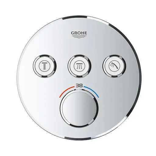 Душевая система скрытого монтажа термостатическая Grohe QuickFix Smartcontrol UA202802R3, Хром - фото 6