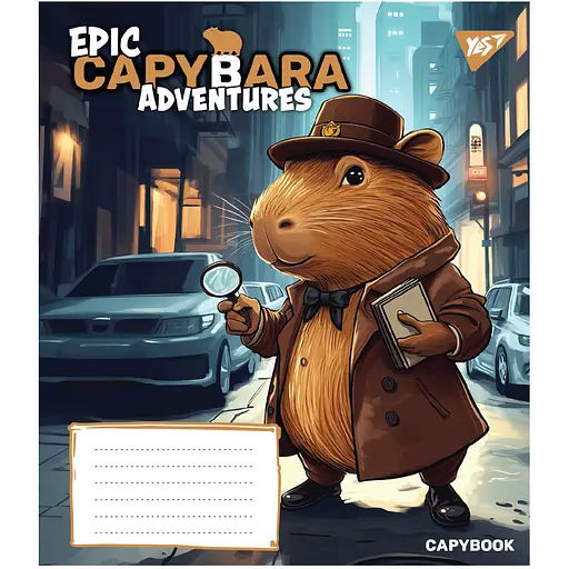 Набір зошитів Yes Epic Capybara А5 24 аркуші у лінію 20 шт. (767797) - фото 2