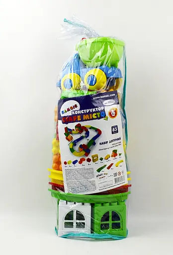 Конструктор Старый город №2 (83 дет.), Бамсик 56*18 см 115/22