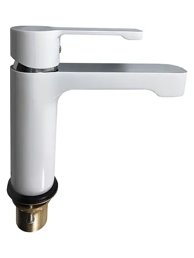 G1002-8 Змішувач для умивальника гайка білий Ø35 Gappo Tomahawk 1/8 Білий - фото 1