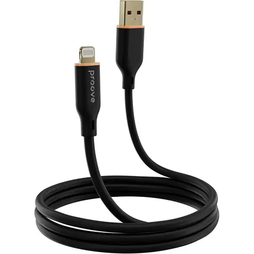 Кабель Proove Jelly Silicone USB-A to Lightning 1m Black (CCJS20001101) [130737]