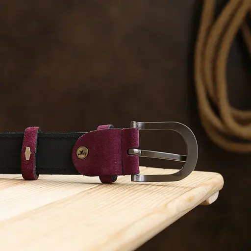 Ремінь шкіряний Vintage жіночий 3х123 см acs0018729 - фото 7