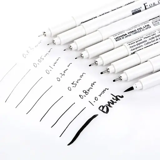 Мульти-лайнер Marvy кисть черный 4600-S   - фото 4