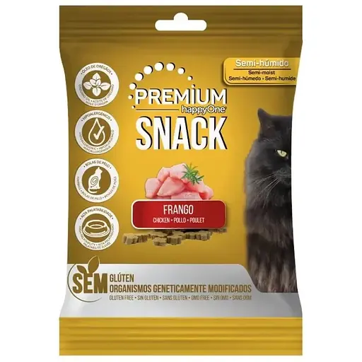Лакомство для кошек happyOne Premium Cat Snack Chicken с курицей 50 г - фото 1