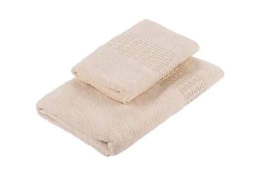 Набор полотенец махровых Ardesto Lotus 50х90 см 70х140 см 2 шт. 100% хлопок айвори (ART2357IV)  - фото 2