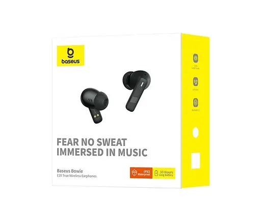 Навушники бездротові Baseus Bowie True Wireless Earphones E20 чорні A00069700113-00 - фото 8