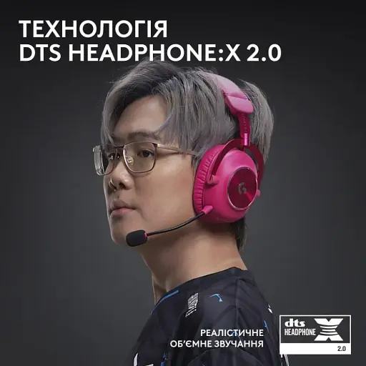Наушники с микрофоном Logitech G Pro X 2 Lightspeed Pink (981-001275) - фото 9