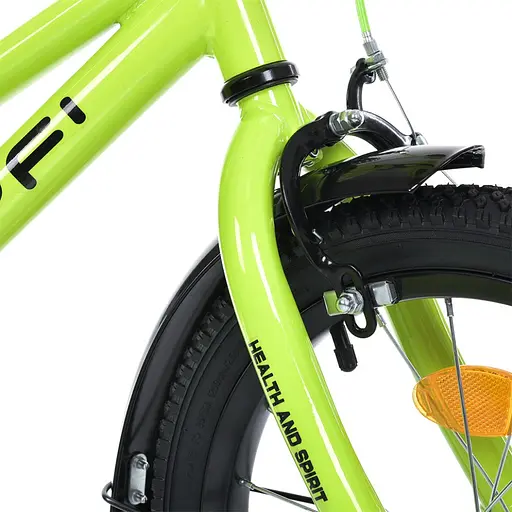 Велосипед дитячий MB 14013-1, 14 дюймів, салатовий - фото 3