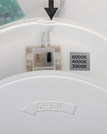 Світильник стельовий Kanlux 31533 Azpo LED 1x17.5W 3000K/4000K/6000K 1800Lm IP54 чорний - фото 2