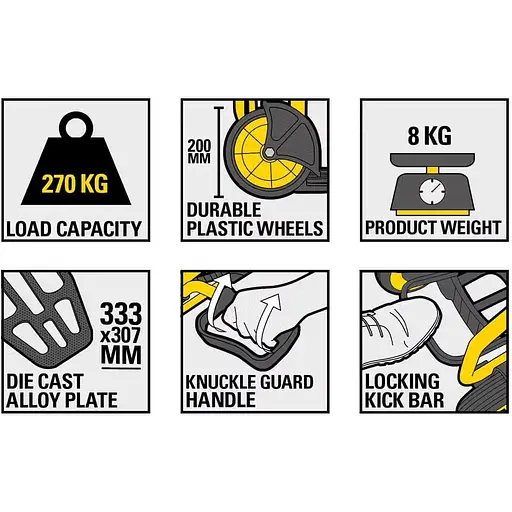 Візок Stanley вантажний складний (SXWTD-FT591) - фото 4