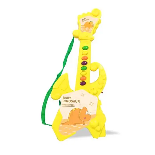 Гитара детская Динозавр, 1011B, 38 см, с музыкальными эффектами (в ассортименте) - фото 2