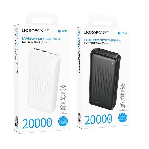 УМБ BOROFONE BJ78A Clever 20000mAh чорна - фото 2