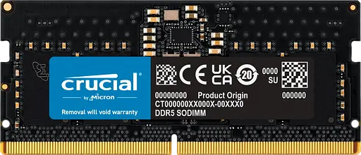 Оперативна пам'ять Crucial 8GB SODIMM DDR5 5200MHz (CT8G52C42S5)