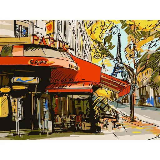 Картина по номерам "Улицы Парижа" Art Craft 504003-NC 40х50 см - фото 1