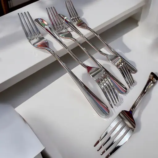 Набір столових виделок "Classic" із нержавіючої сталі (6 штук, довжина 20.5 см), Kitchen Master 86923 - фото 9