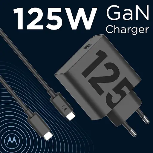 Зарядное устройство для Motorola 125W GaN USB + кабель 1 m (SJMC1252) черный - фото 7