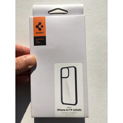 Прозорий чохол Spigen Ultra Hybrid для iPhone 15 Pro (6.1") Navy Blue ACS06711 - фото 3