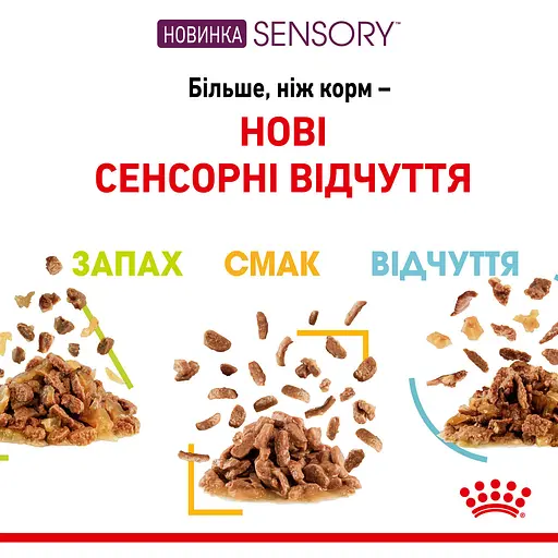 Влажный корм для взрослых кошек Royal Canin Sensory Smell Gravy кусочки в соусе 1.02 кг (12 шт. х 85 г) - фото 5