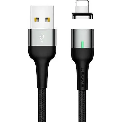Кабель Usams Lightning Aluminum Alloy Магнитный US-SJ326 U28 1 м 2.4A