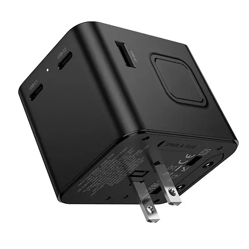 Зарядное устройство Hoco AC30 2 USB/2 Type-C CN to EU черный - фото 4