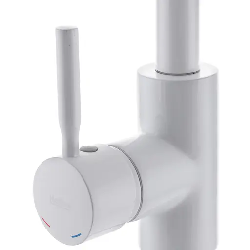 Змішувач для кухні Haiba Hans 011 white HB0818 Білий матовий - фото 4
