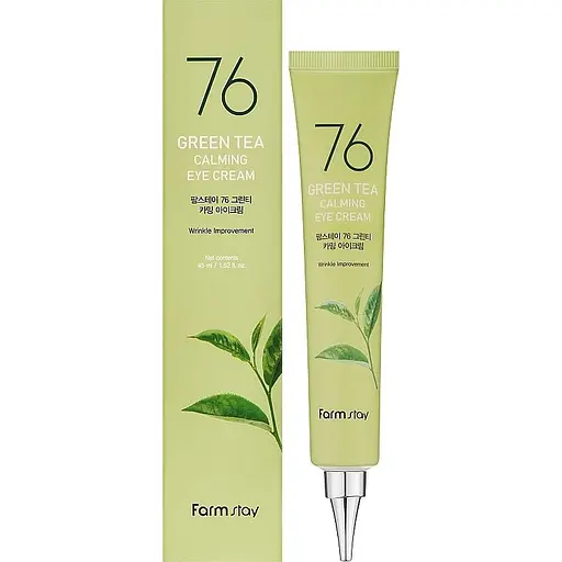 Крем для кожи вокруг глаз FarmStay 76 Green Tea Calming Eye Cream с зеленым чаем 45 мл - фото 1