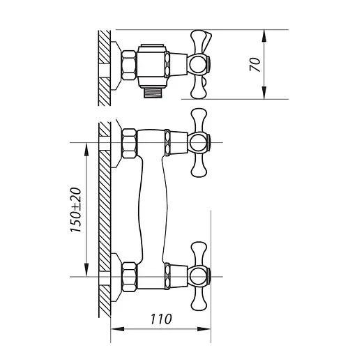 Змішувач для душу Zerix TMK5 722 ZX2896 Хром - фото 2