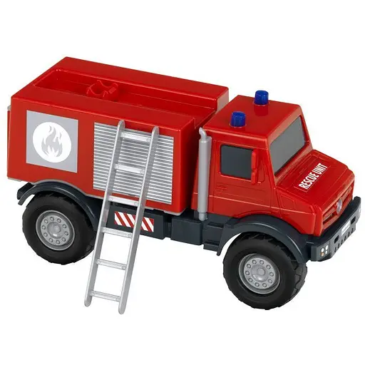 Пожарный автомобиль Klein Unimog с этикеткой (3815) - фото 5