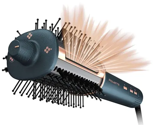Фен-щітка Rowenta Air Brush 3D 1200 Вт чорно-золотий (UB9720E0) - фото 3