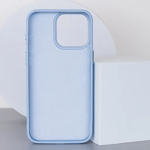 Шкіряний чохол Epik Bonbon Leather Metal Style with MagSafe для Apple iPhone 11 Pro Max 6.5 Блакитний/Mist blue - фото 2