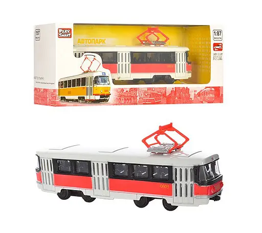 Іграшкова модель Трамвай PLAY SMART 6411 інерційний 6411D